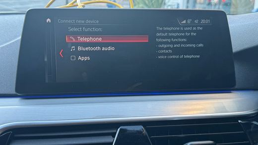 BMW iDrive screen visual clue for NBT EVO-style systems