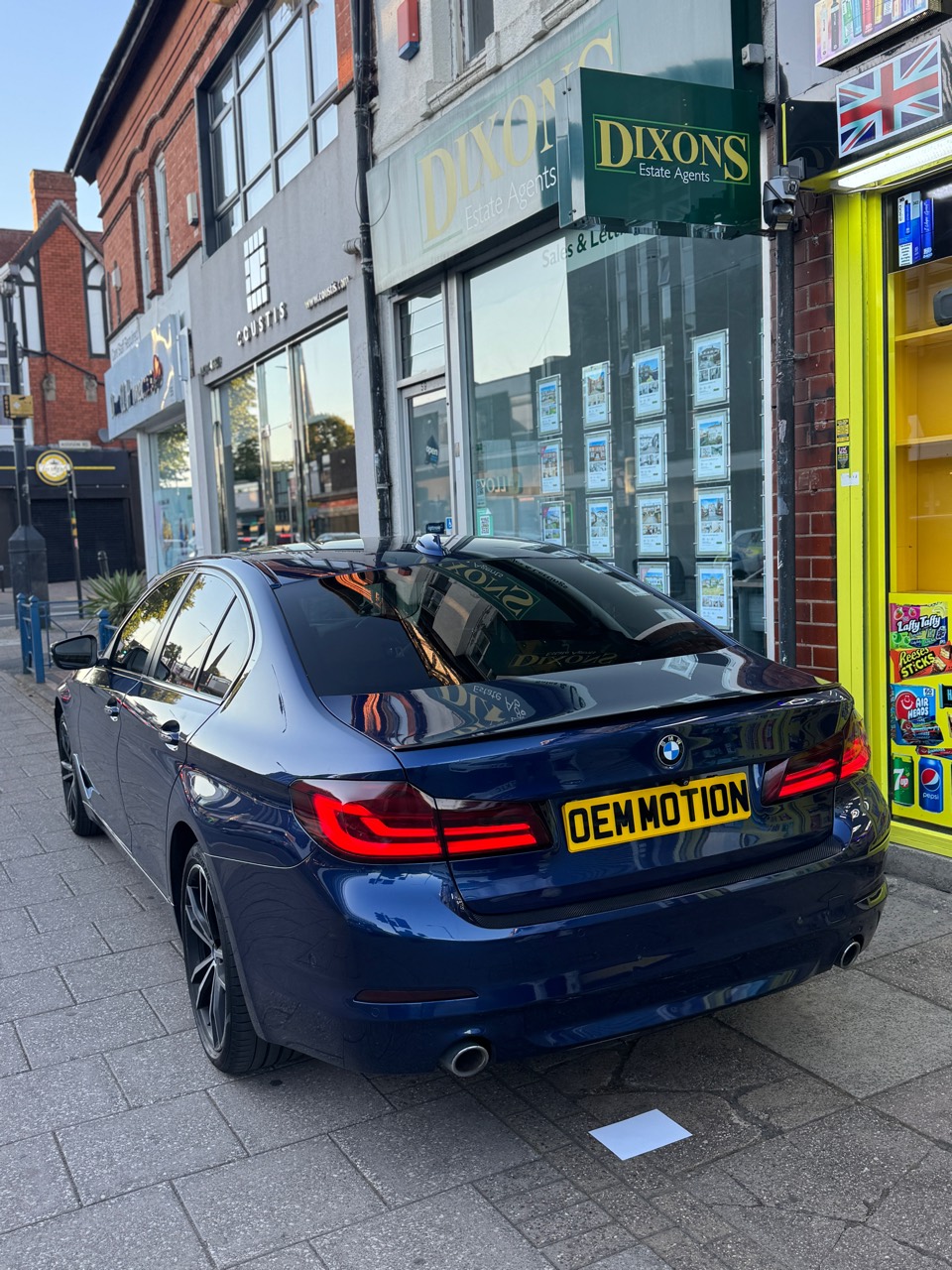 BMW 520d G30 exterior before mobile CarPlay fitting in Birmingham