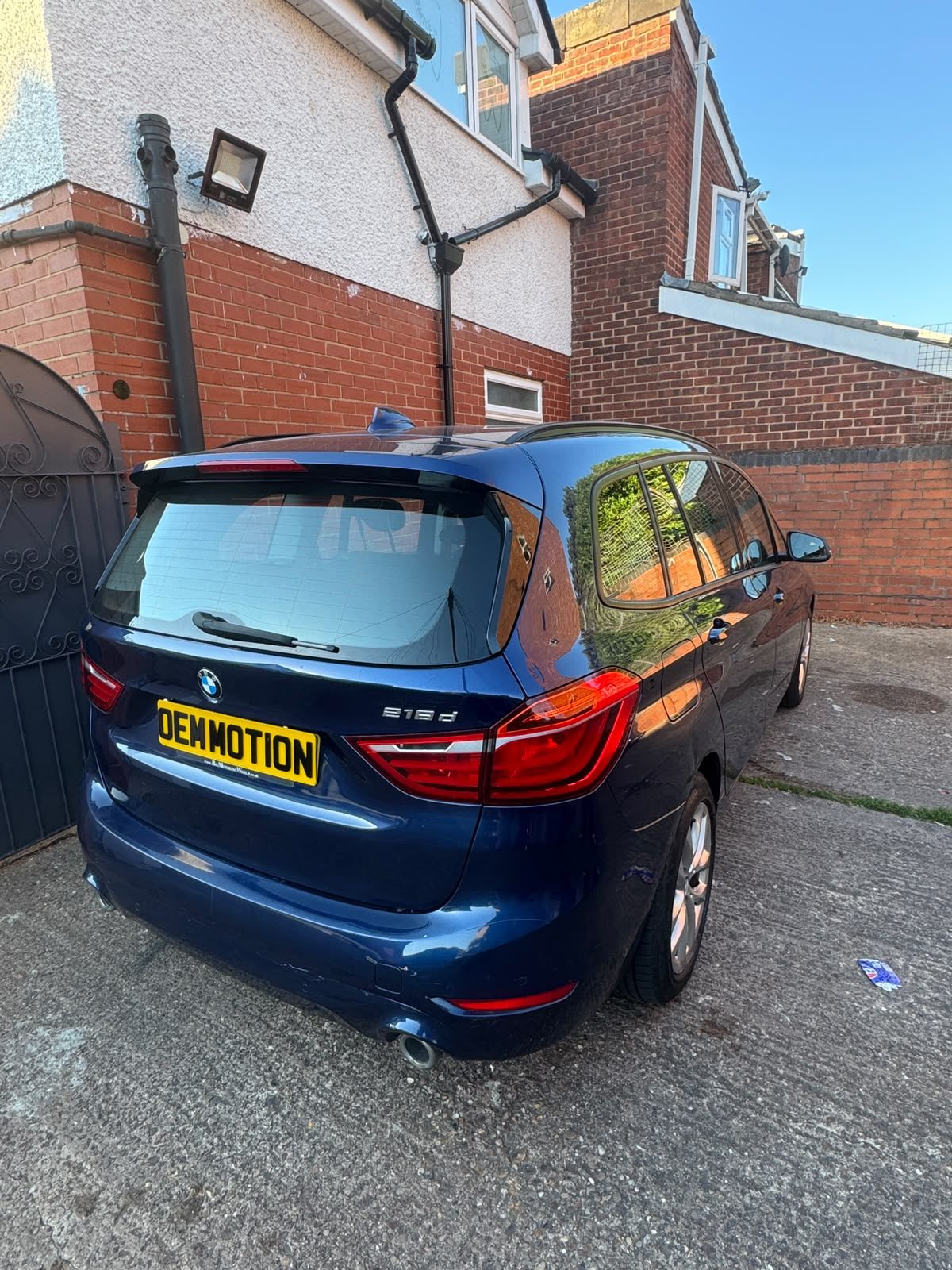 2018 BMW 2 Series Gran Tourer F46 exterior with OEM Motion show plate
